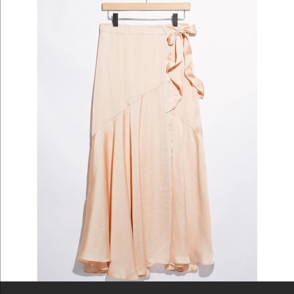 Free People Silky Wrap Skirt